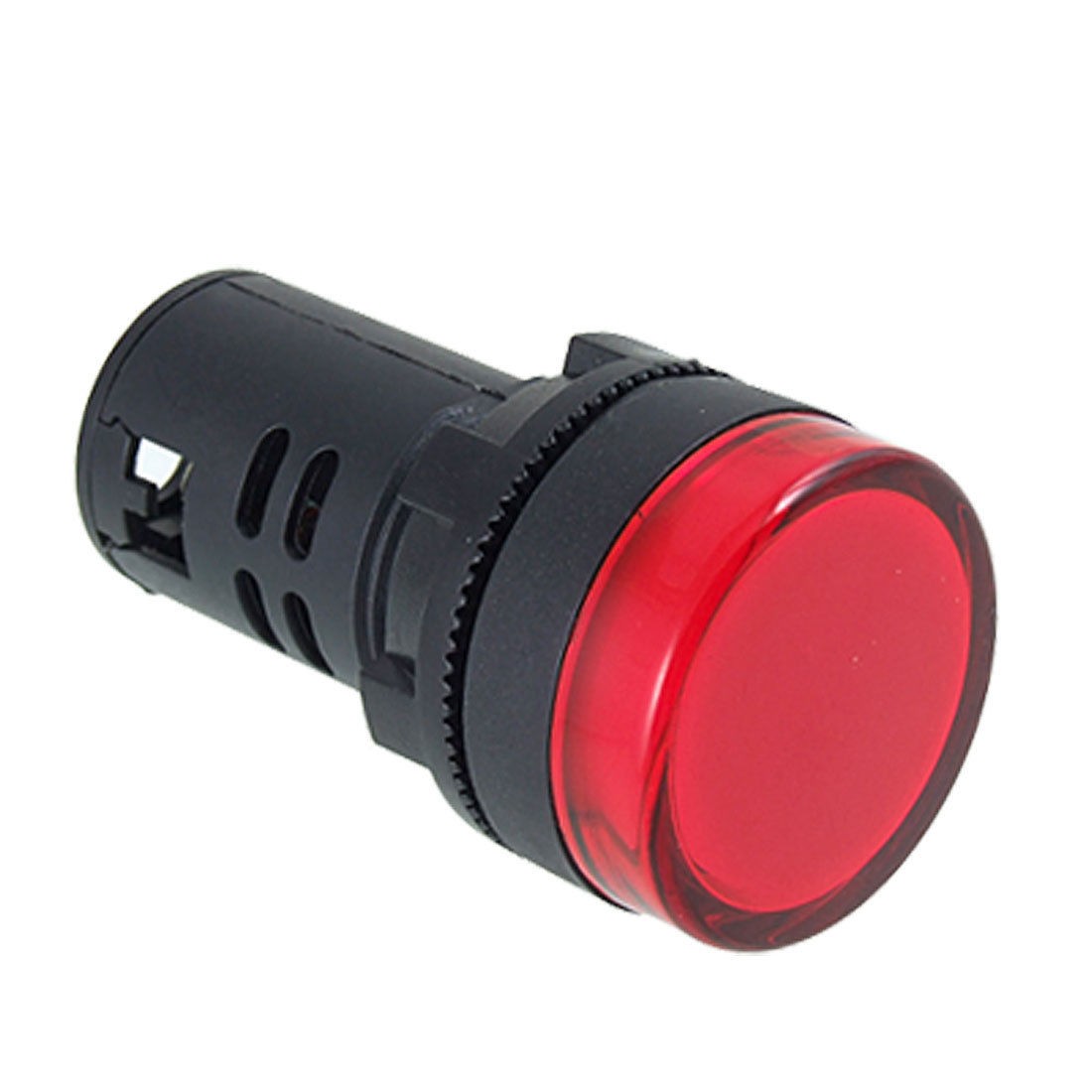 Red Black LED Indicator Light Pilot Signal Lamp 220VAC
