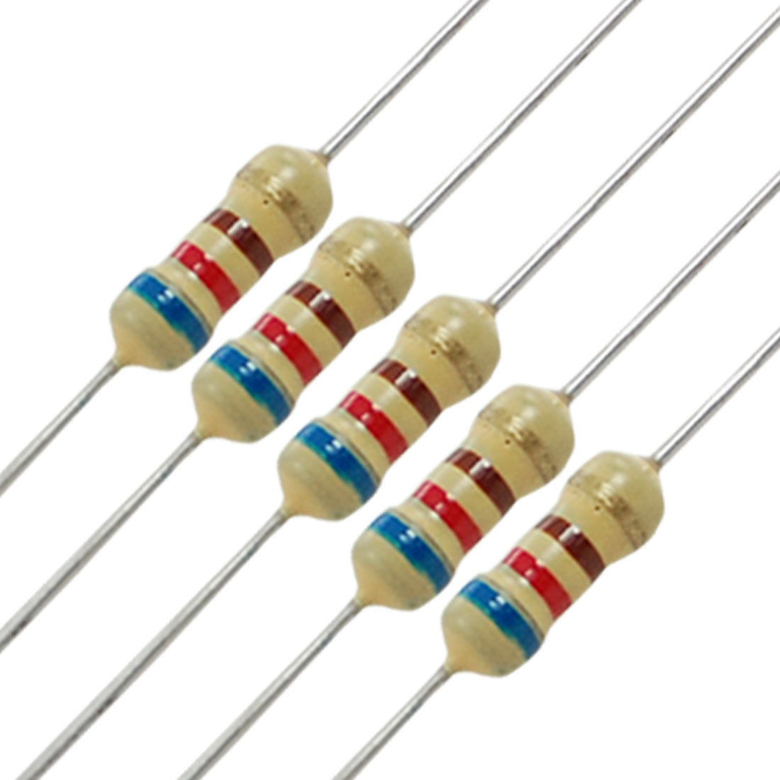 100 x Resistors 620 ohm 1/4W 250V 5% Carbon Film