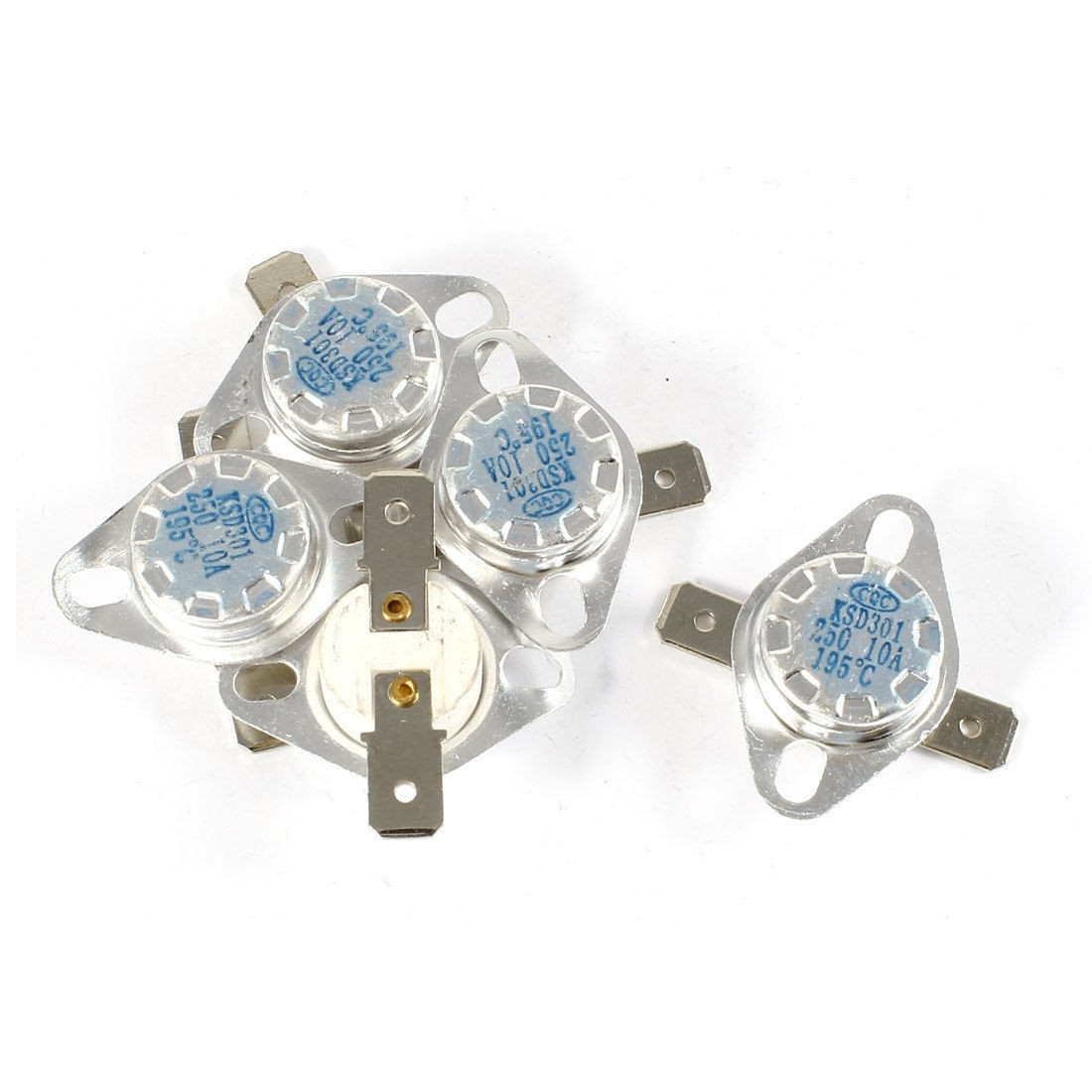 5PCS KSD301 250V 10A 195 Celsius Normal Close Temperature Controlled Switch