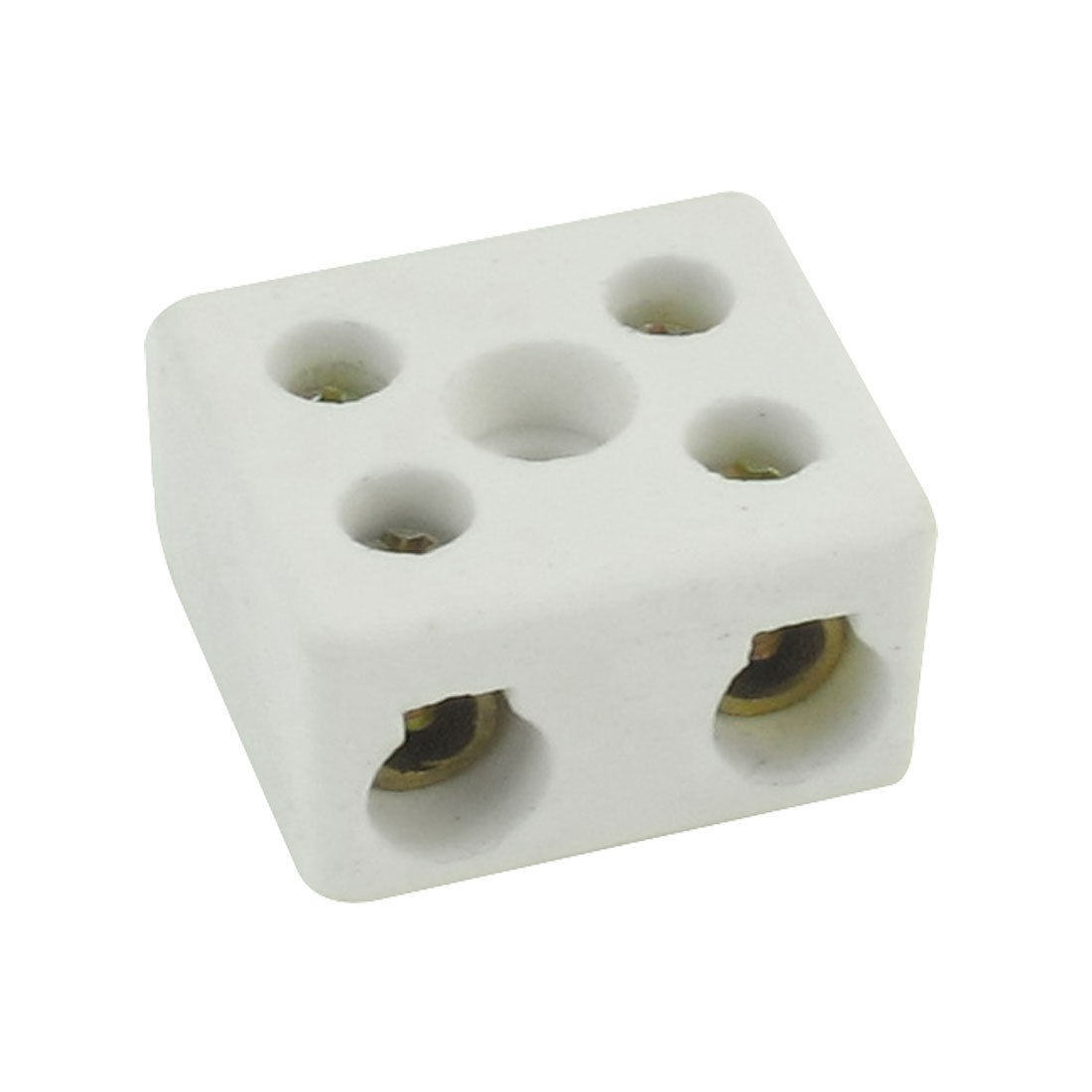Wire Connector 2 Position Dual Row Ceramic Terminal Block 220V 30A