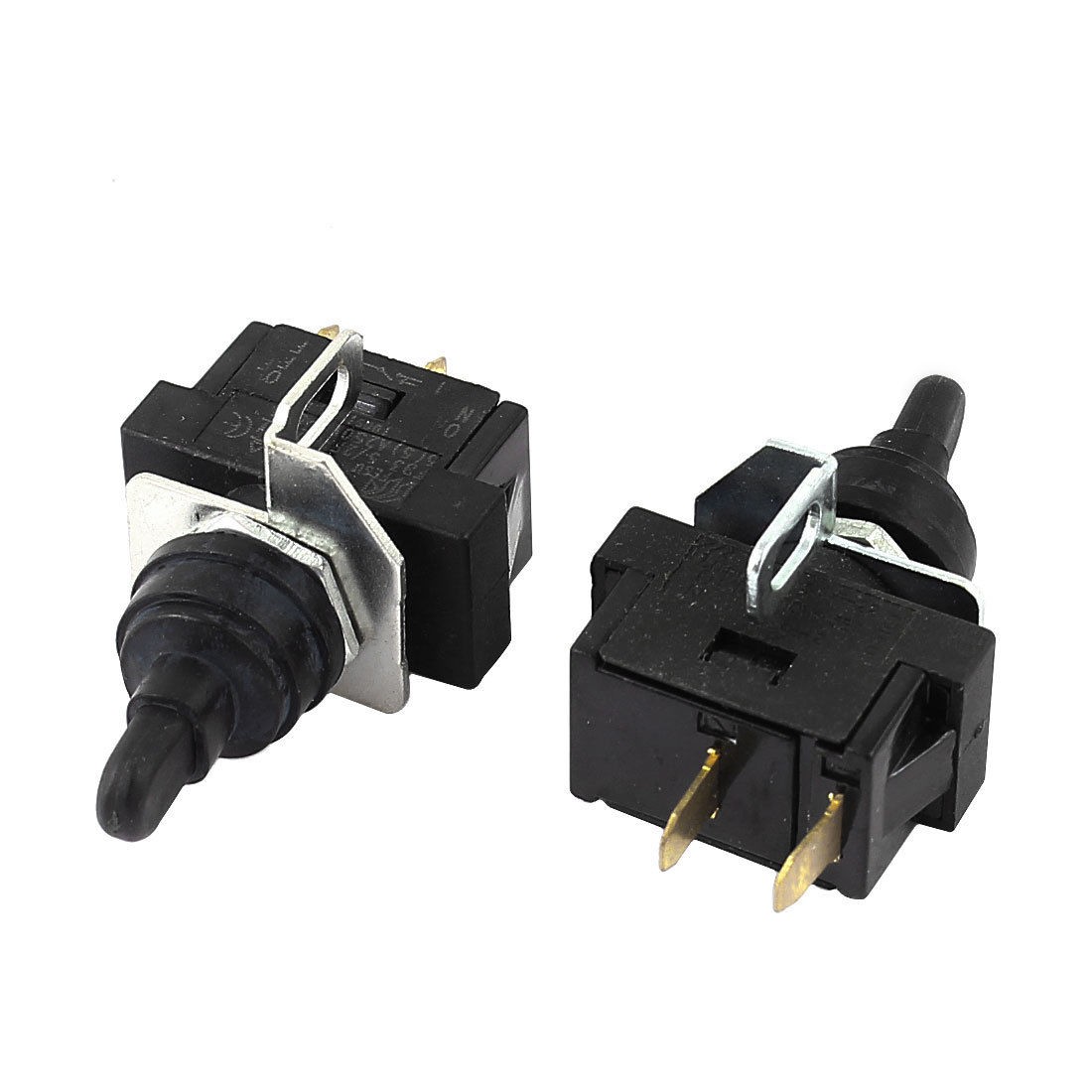 AC 5A 250V ON/OFF 2 Positions SPST 2 Terminals Toggle Switch 2Pcs