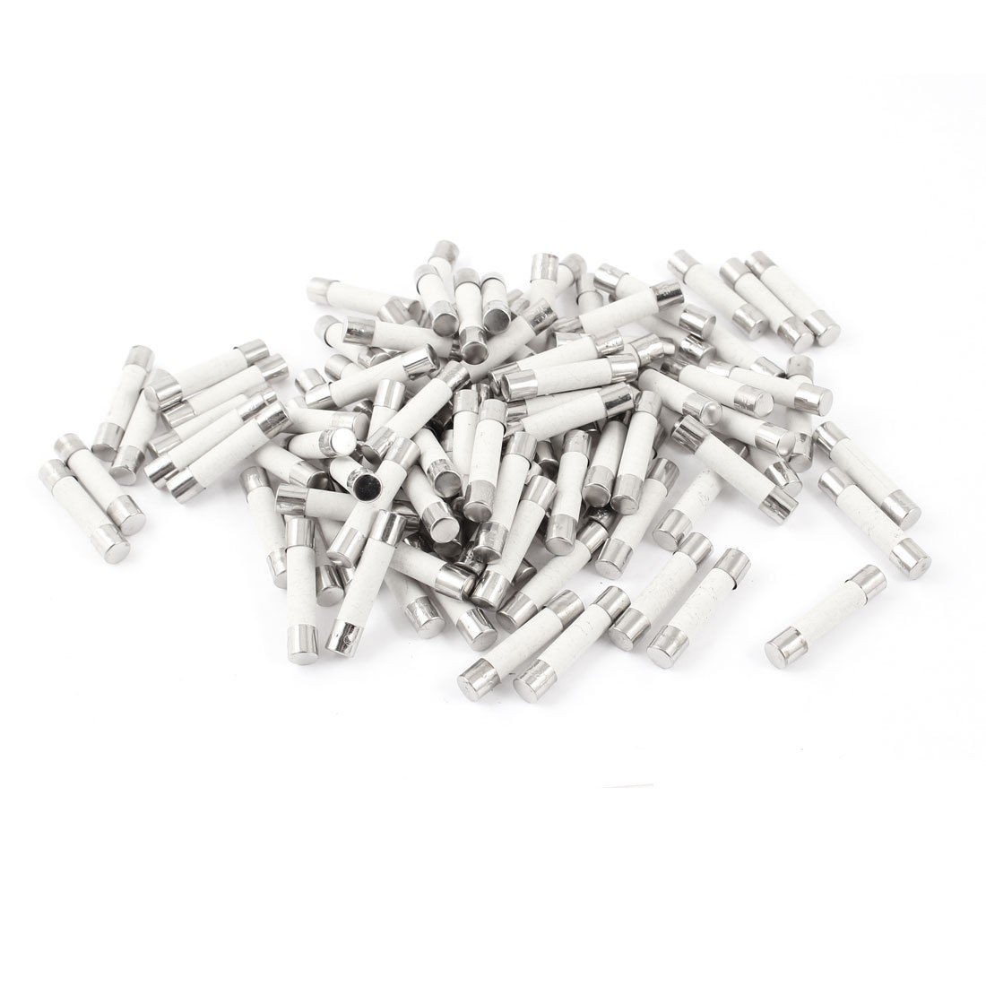 90 Pcs 250V 15A 6mmx30mm Cylindrical Ceramic Tube Fuses Link