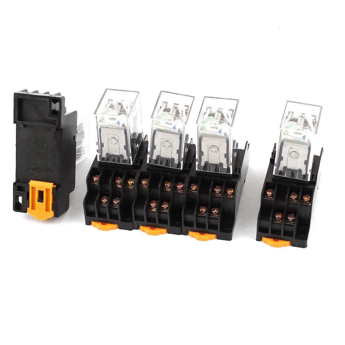 5 Pcs HH53PL DC 24V Coil 3PDT 11Pin 35mm DIN Rail Mounting Electromagneti<wbr/>c Relay
