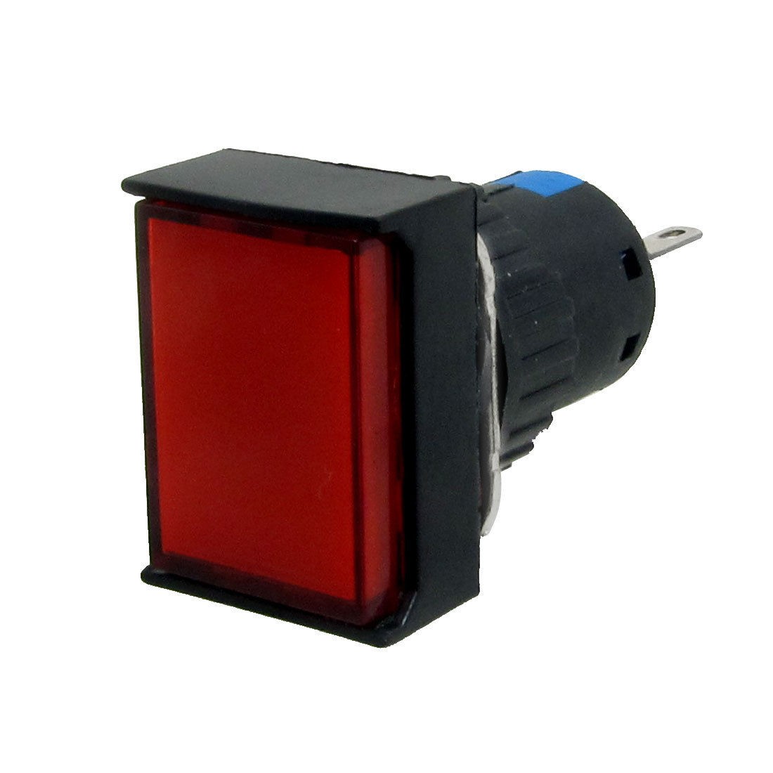 Self Locking AC 220V 3A NO NC 3 Terminals Red Pushbutton Switch Rveze