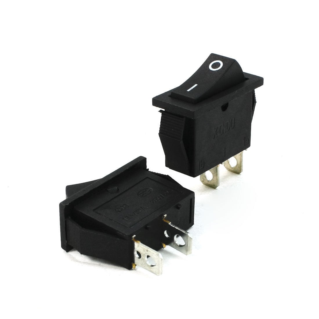 2 Pcs On-Off I/O 2 Positions SPST Snap In Boat Rocker Switch 15A/30A 250V