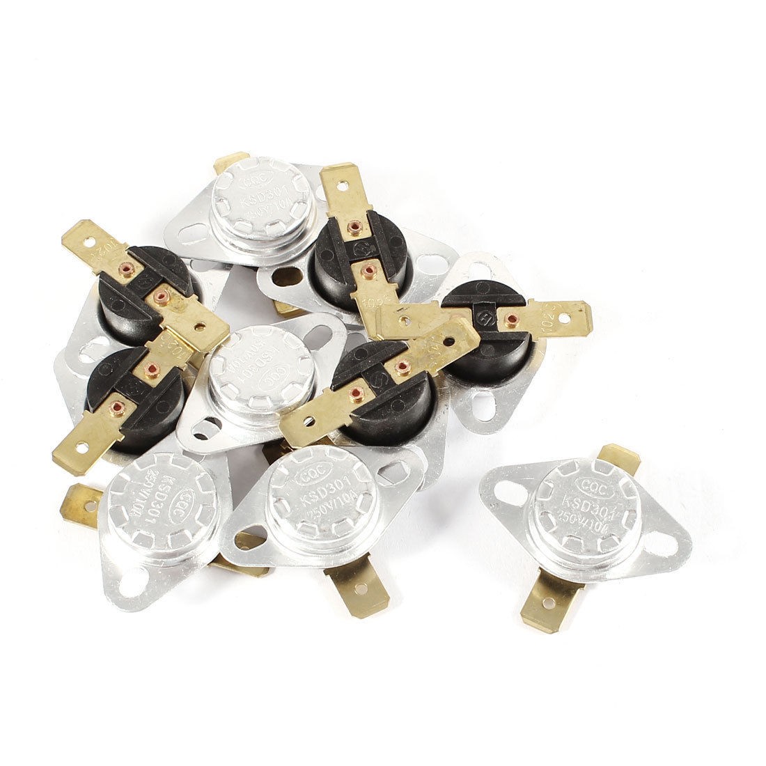 10 Pcs KSD301 250V 10A 102 Celsius Normal Close Temperature Controlled Switch