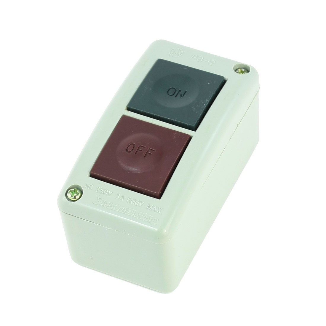 AC 250V 3A ON/OFF Momentary Power Push Button Control Switch Box