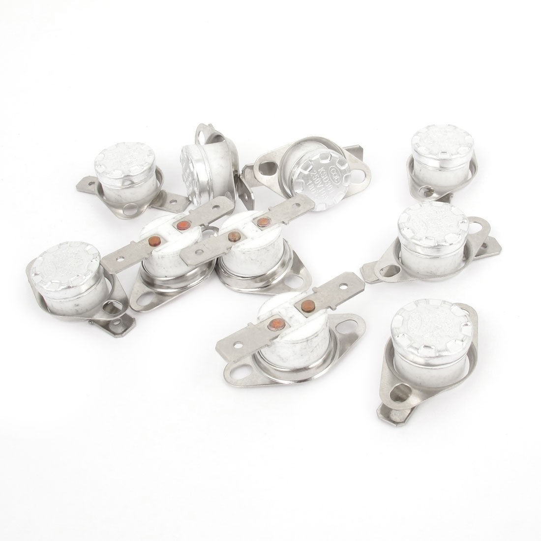 10pcs KSD301 Normally Closed 180C Temperature Controlled Switch AC 250V 10A