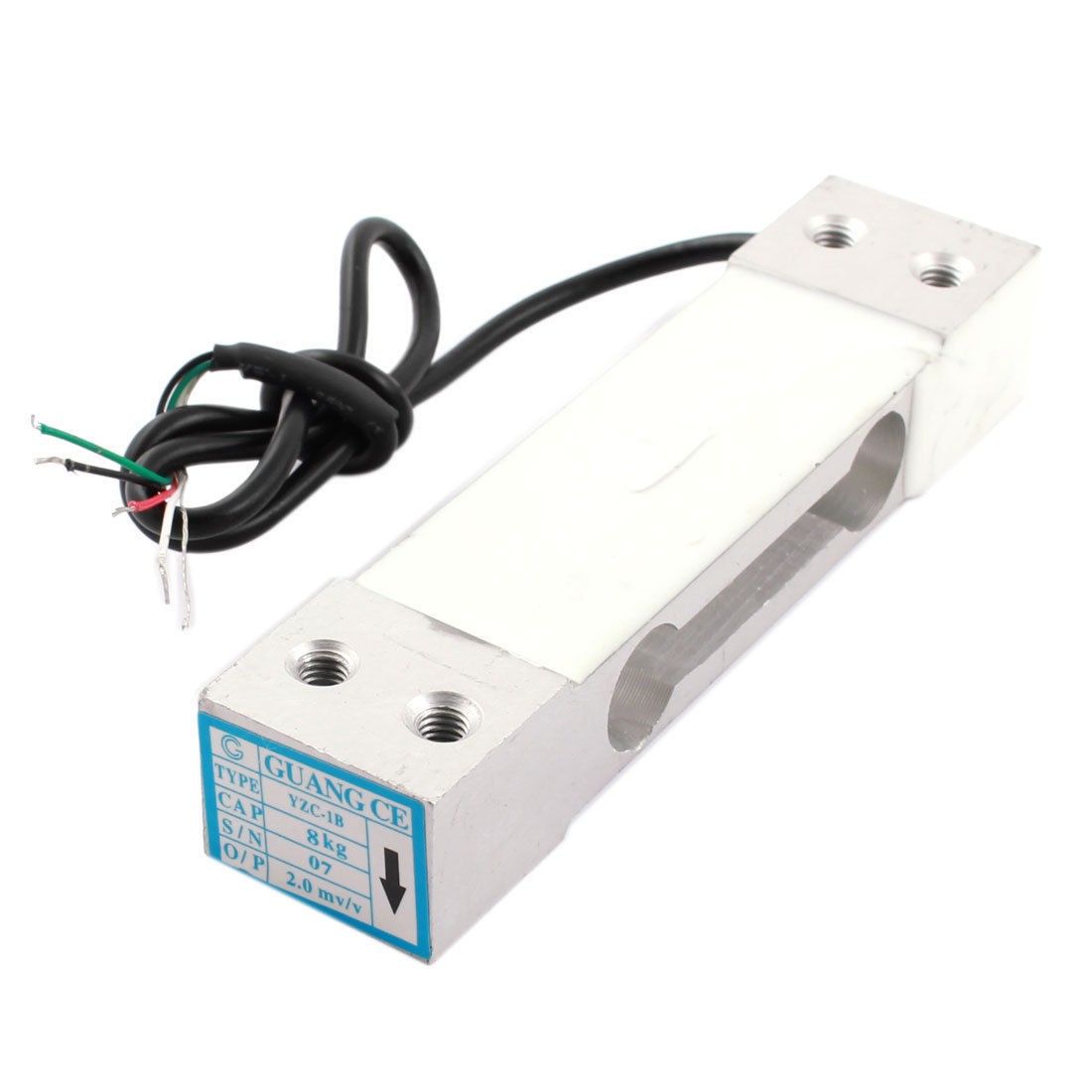 YAC-1B Rectangle Aluminium Alloy Electronic Platform Scale Load Cell 8Kg