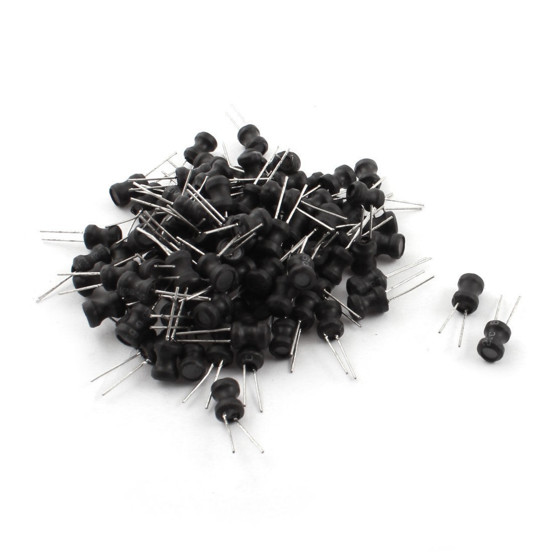 100 PCS 560UH 500mA 6x8mm 10% Radial Leaded Magnetic Core Inductors Black