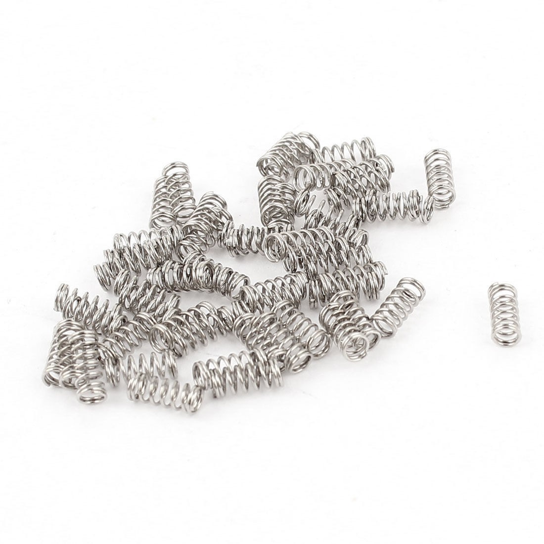 0.09" OD x 0.02" Wire Dia x 0.2" Long Compression Spring Connectors 20Pcs