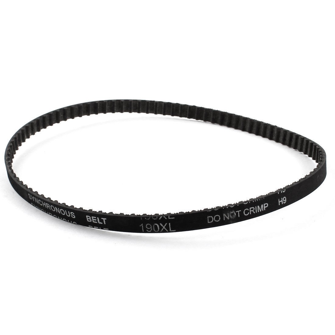 XL-190 95 Teeth 7.9mm Width Black Rubber Cogged Industrial Timing Belt 19"