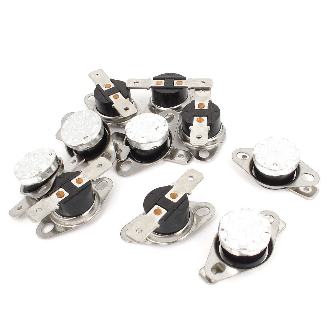10PCS KSD301 65C NC Auto Reset 2Pin Terminals Temperature Control Switch