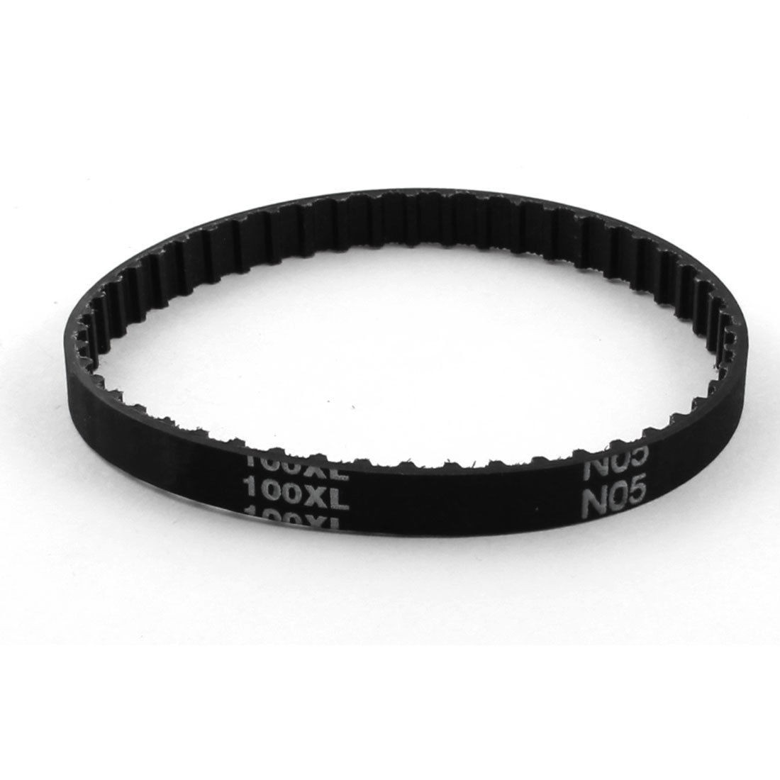 XL-100 50 Teeth 025 6.4mm Width Black Rubber Cogged Industrial Timing Belt 10"