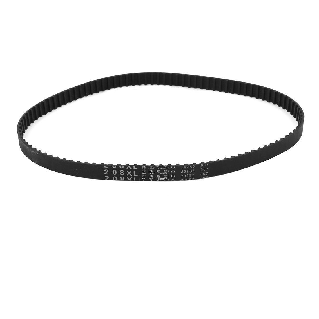 208XL 104 Teeth 10mm Width Black Rubber Cogged Industrial Timing Belt 20.8"