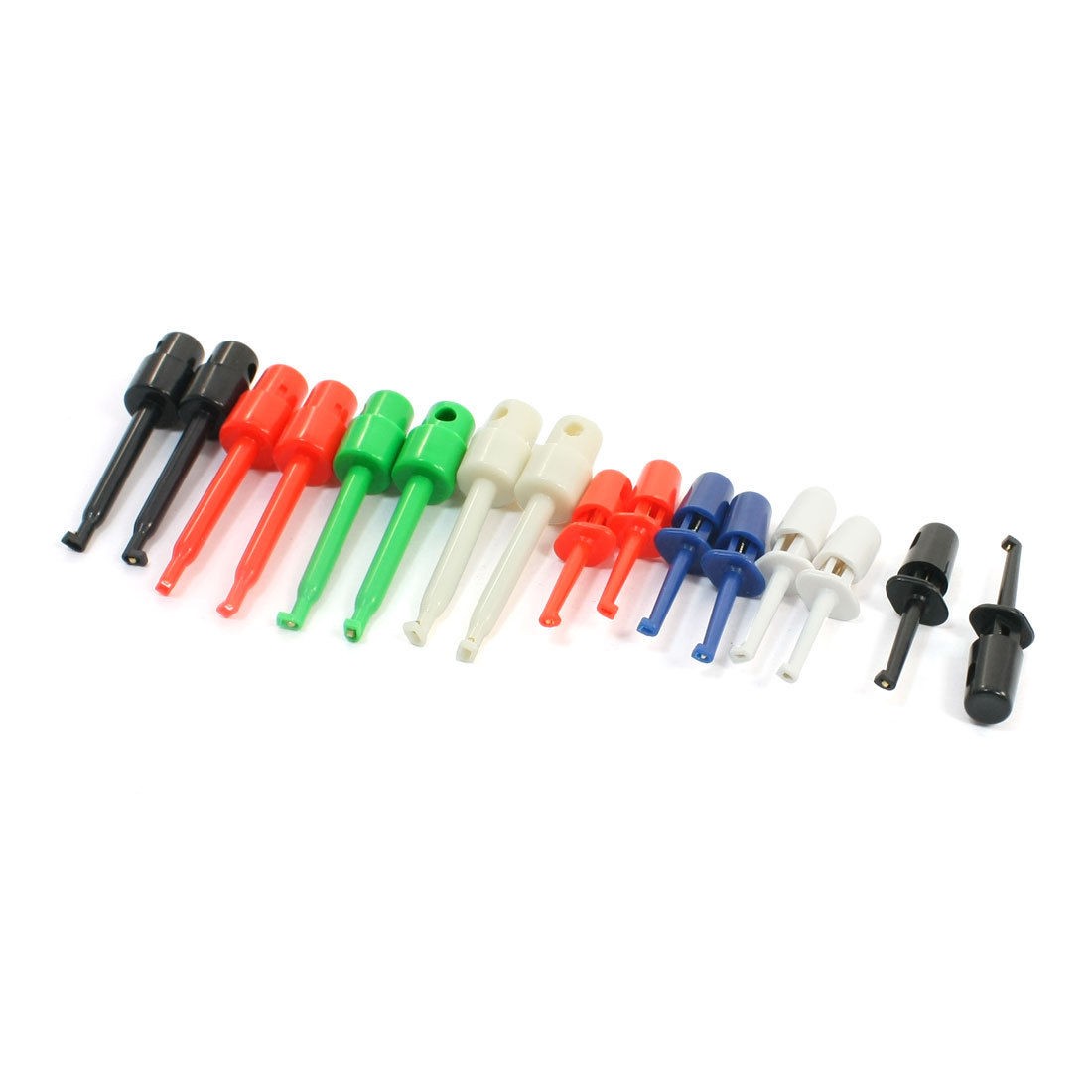 8Pair Round Colored Single Hook Clip Test Probe for Electronic Testing