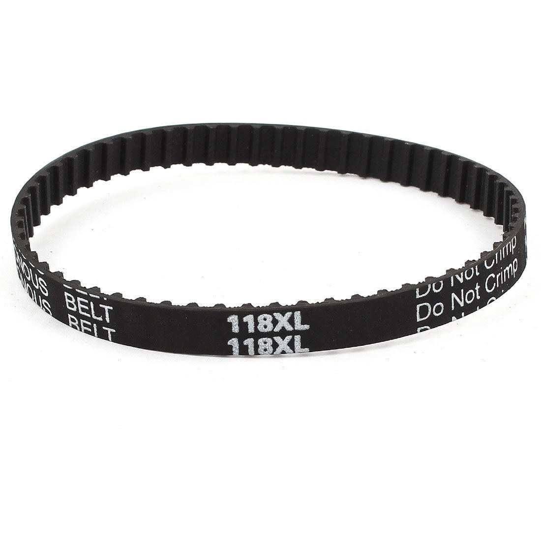 118XL 037 59 Teeth 9.5mm Width Rubber Drying Machine Timing Belt Black