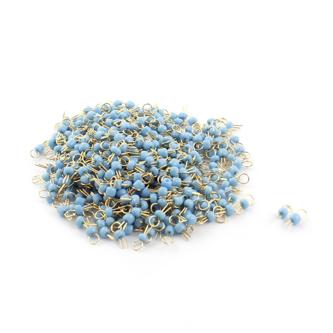 500 x PCB Board Breadboard DIY Electronic Test Endpoint Pin Blue