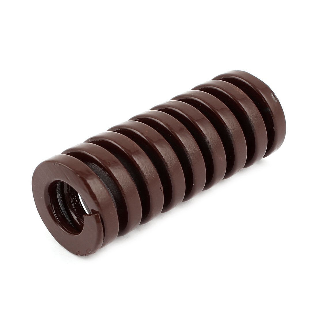 30mm x 15mm x 75mm Cylinder Section Spiral Die Spring Coffee Color