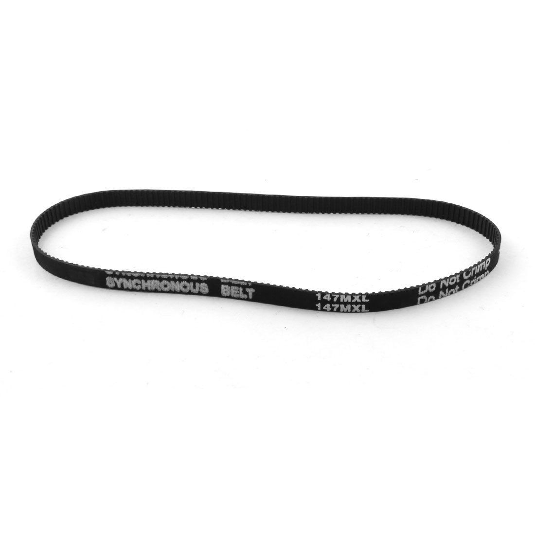 147MXL025 184-Tooth 6.4mm Width Black Industrial Synchronous Timing Belt 14.7"