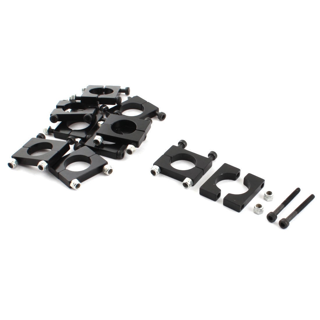 10Pcs 12mm Aluminum Clamp Clip for Carbon Fiber Tube RC Quadcopter Hexrcopter