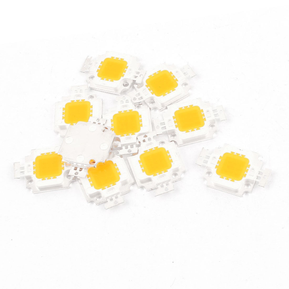 10W DC9-11V 900mA 80-100LM/W Warm White LED COB Lamp Bead Chip 10 Pcs