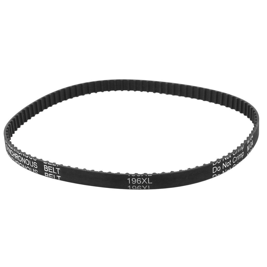 196XL Series 037 9.5mm Wide 98 Teeth 497.84mm Pitch Length Timing Belt Black