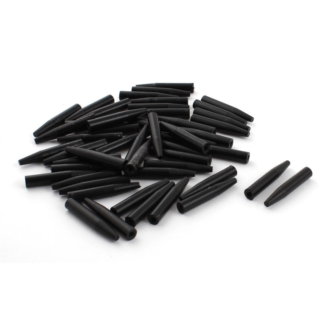 50Pcs 6x35mm Tapered Tip PCB Test Fixture Parts Plate POM Stand Holder Black