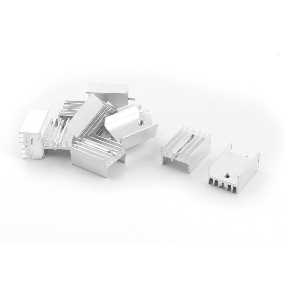 10 x Spare Parts Radiator Fin Cooling Heatsink 15x10x20mm w Needle for PCB Board