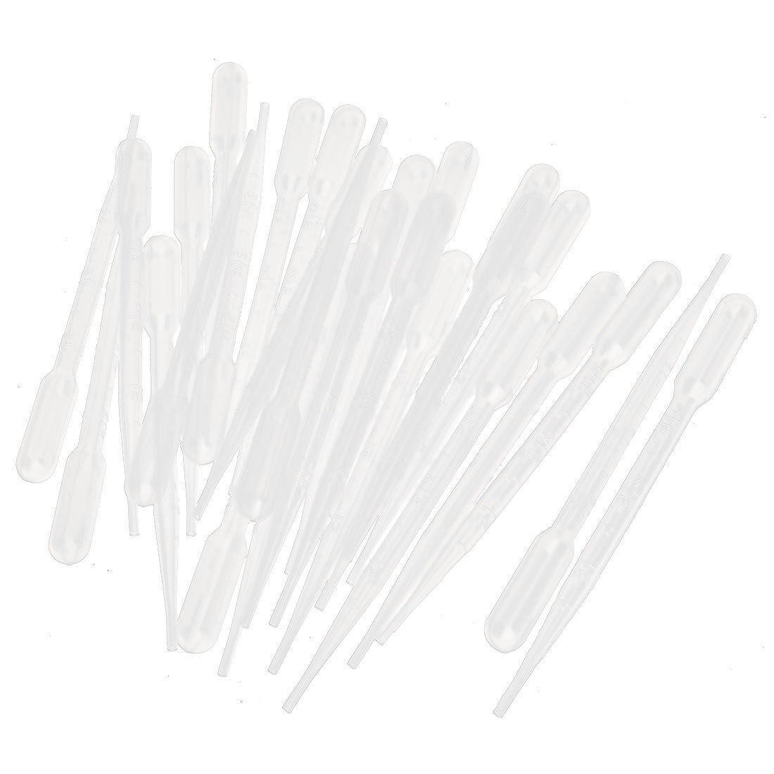 Disposable Liquids Dosing Fine Tip Transfer Pipets Pipettes 3ml 50 Pcs