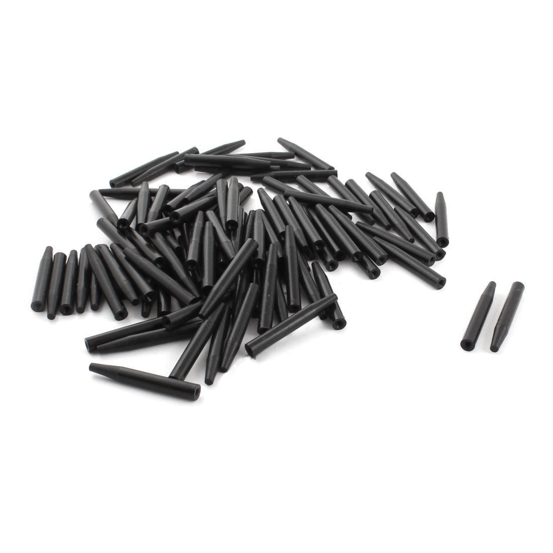 100Pcs 6x45mm Tapered Tip PCB Test Fixture Parts Plate POM Stand Holder Black