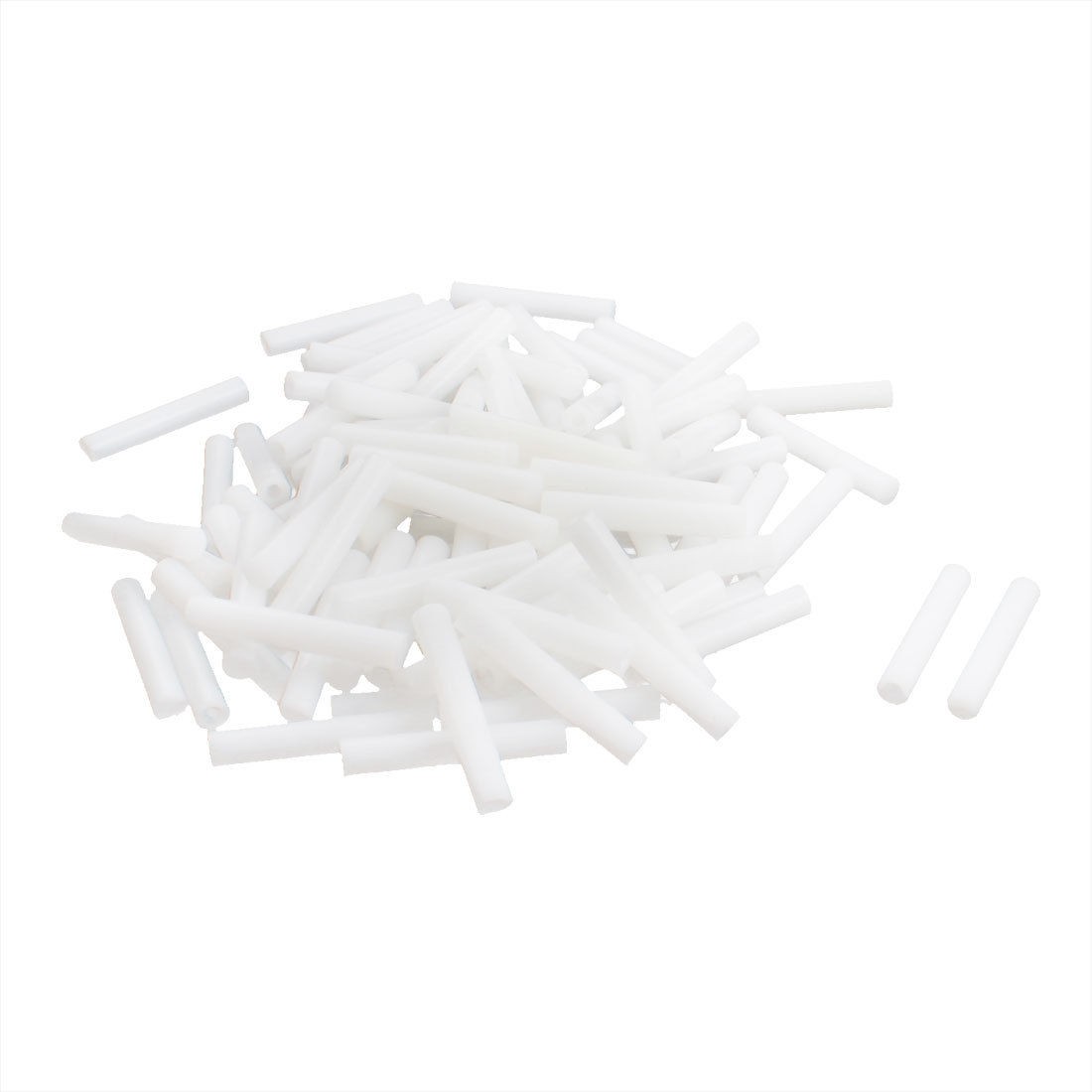 100Pcs 6x35mm PCB Test Flat End Fixture Parts Plate POM Stand Fixed Rod White