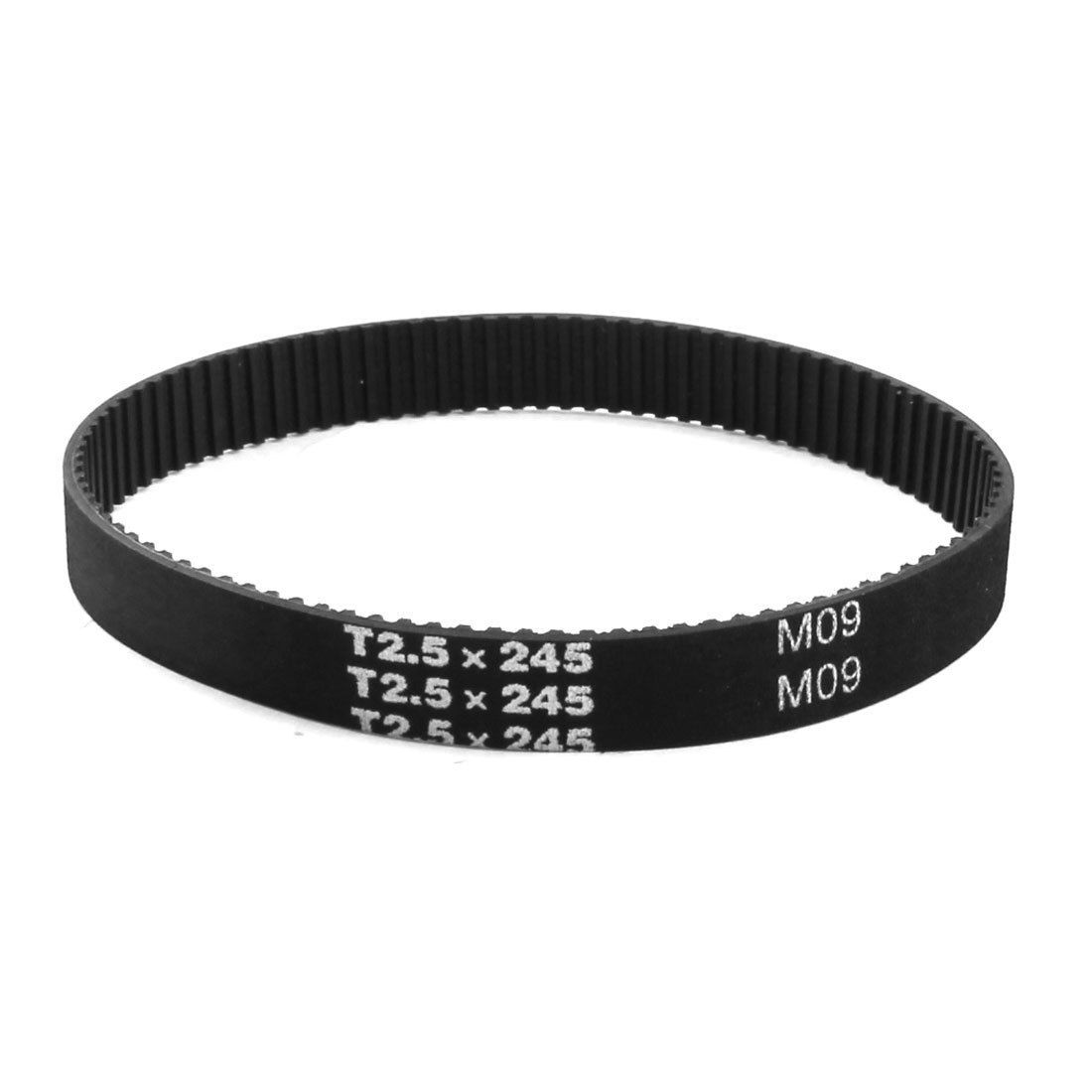 T2.5x245 98-Tooth 2.5mm Pitch 10mm Width Groove Timing Belt for Stepper Motor