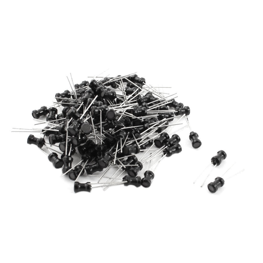 100Pcs Through Hole 1mH 100mA 4x6mm 10% Radial Lead Inductor