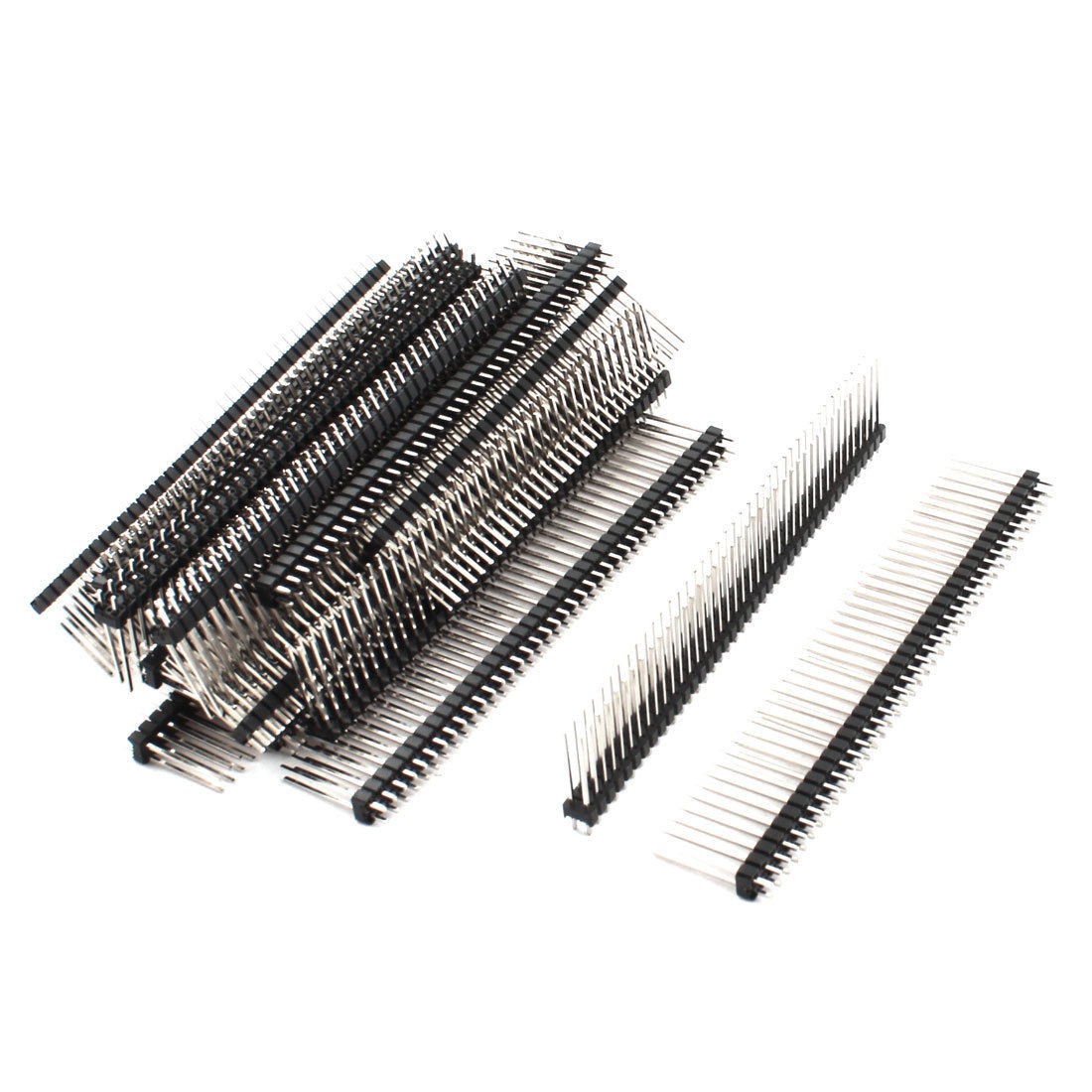 2 54mm Pitch 2 Row 80 Pin Male Through Hole Pin Header Strip 20 Pcs