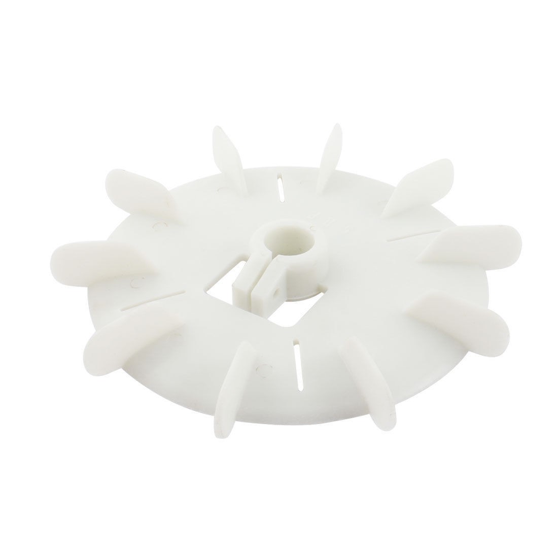 Replacement White Plastic Inner Dia 20cm Ten Impeller Motor Fan Blade