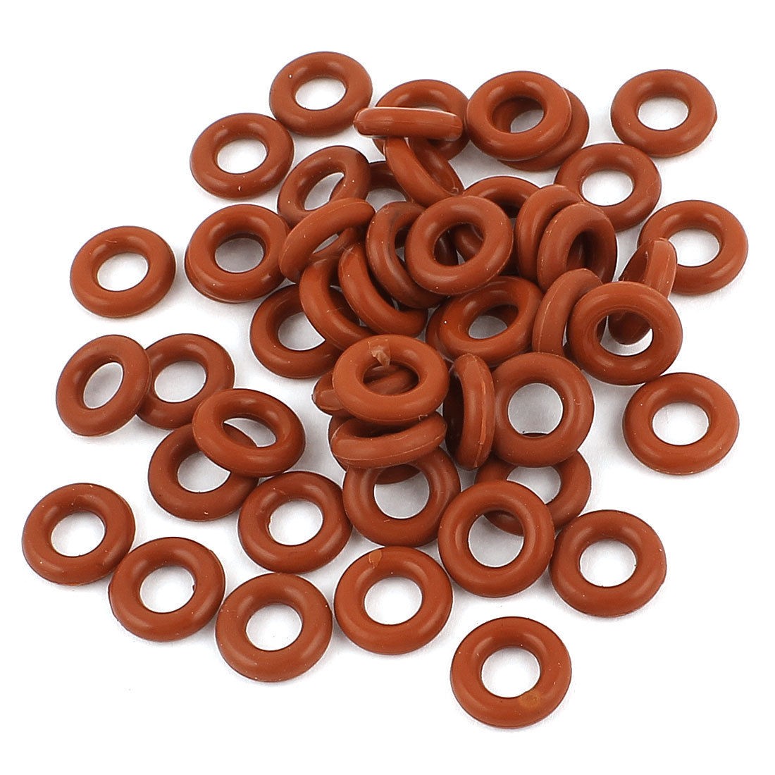 50 Pcs O Shape Rings Red Nitrile Rubber 12mm OD 3mm Thickness Garland