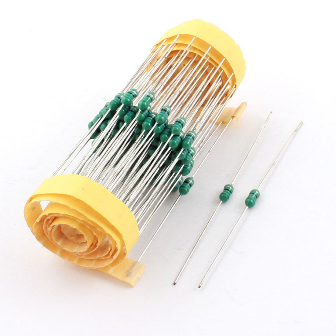 100 Pcs Through Hole Mount 56uH 0307 1/4W 10% Color Ring Inductors 3x7mm