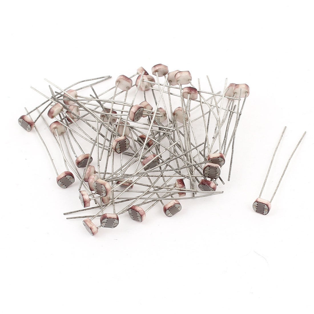 40 Pieces Photoresistor GL5516 LDR Photo Resistors Light Dependant Resistor 5mm