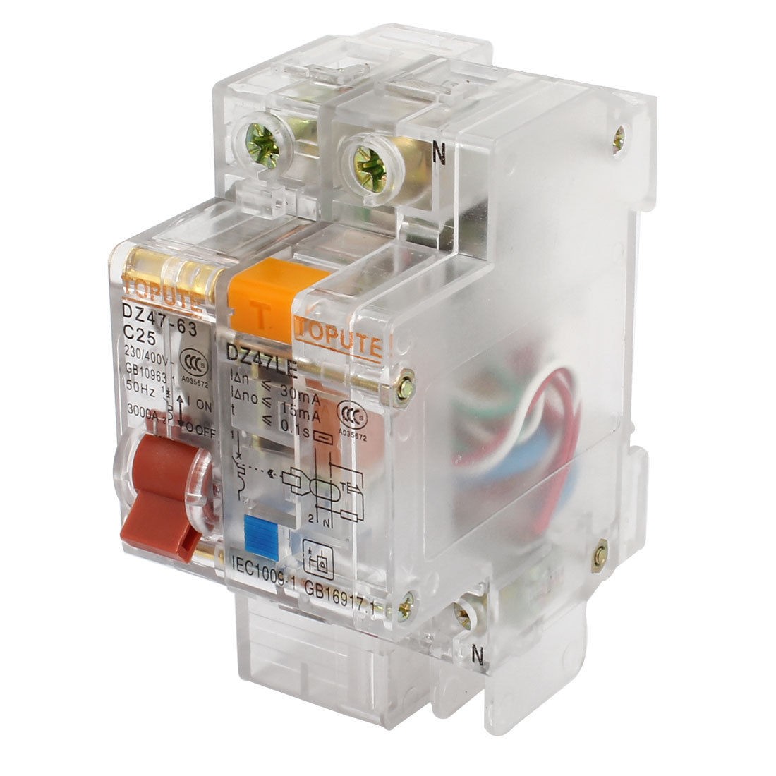 3000A Max.Overload Protection Circuit Breaker 1 Pole DZ47-63 AC 230V/400V