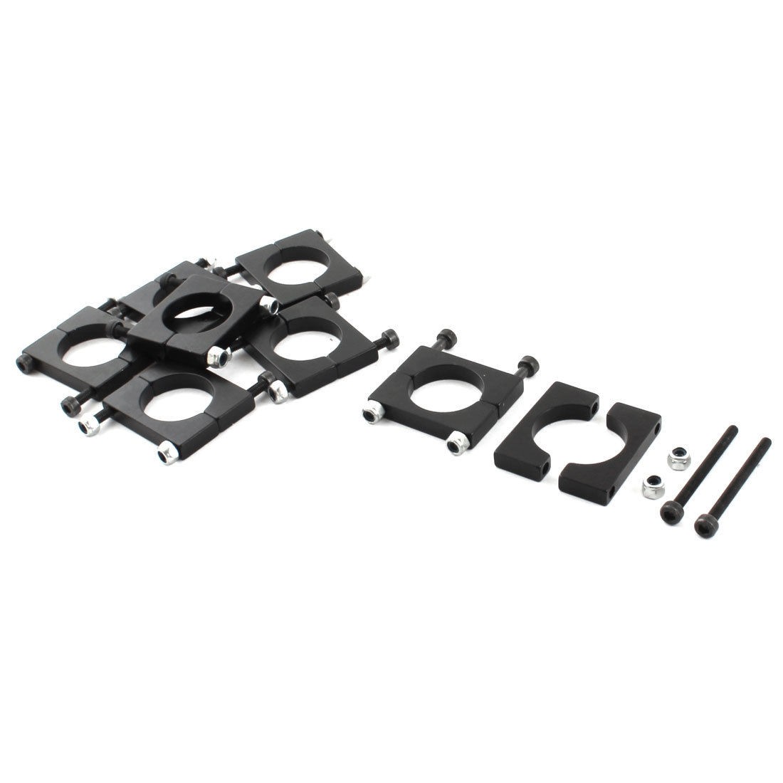 8 Pcs 20mm Aluminum Clamp Clip Fastener for Carbon Fiber Tube RC Multirotor
