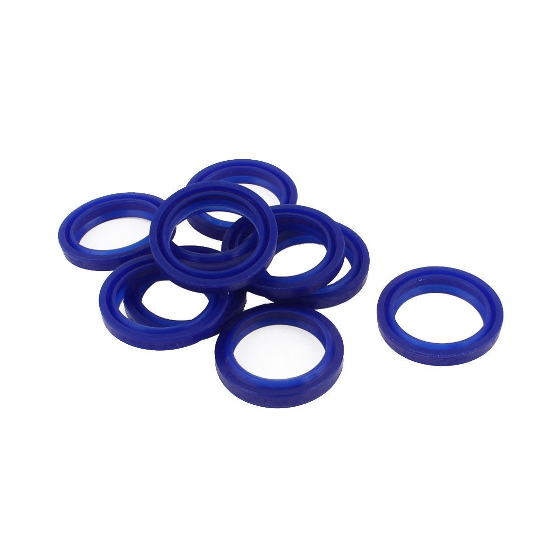 10 PCS Blue 33mm x 25mm x 6mm Grooving Rubber Skeleton Oil Sealed Seal Gasket