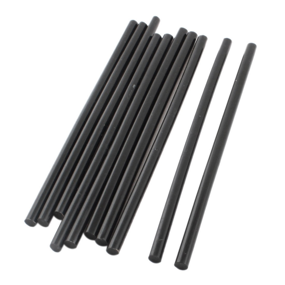 10 Pcs Black Hot Melt Glue Gun Adhesive Sticks 7mm x 190mm for Crafting Models
