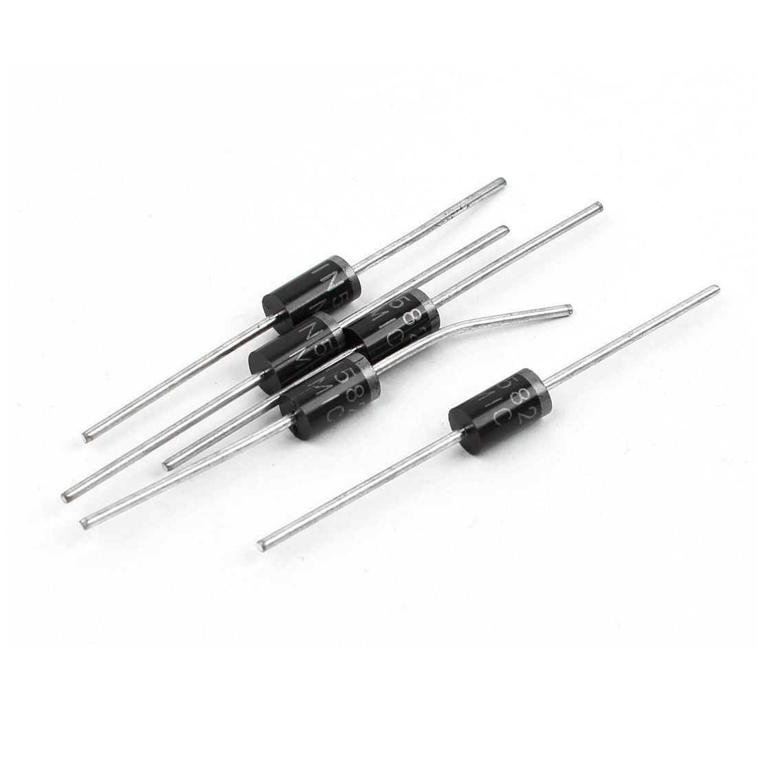 5 Pcs 1N5822 Axial Lead Schottky Barrier Rectifier Diodes 40V 3A