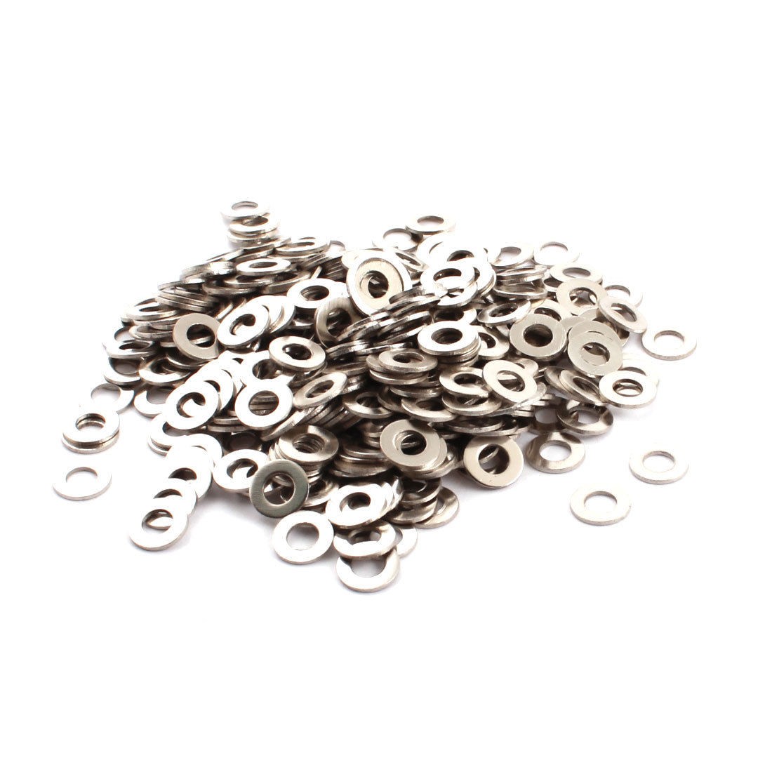 500pcs 4mm x 8mm x 0.7mm Spare Parts Spindle Metal Washer Spacer