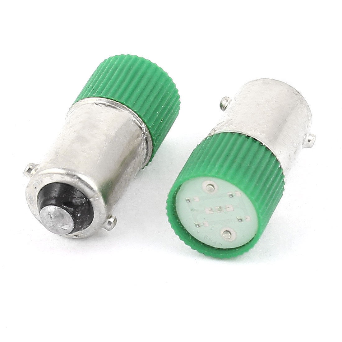 2 Pcs 10mm Round Head Green LED Bulb Light Signal Indicator Lamp AC 220V/240V 3A