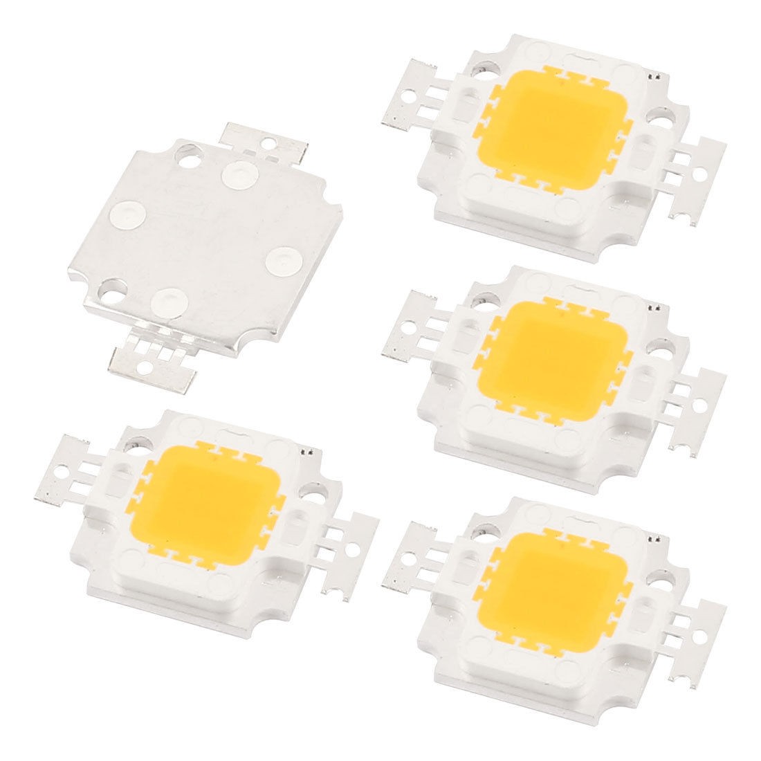 10W DC9-11V 900mA 80-100LM/W Warm White LED Light COB Lamp Bead Chip 5 Pcs