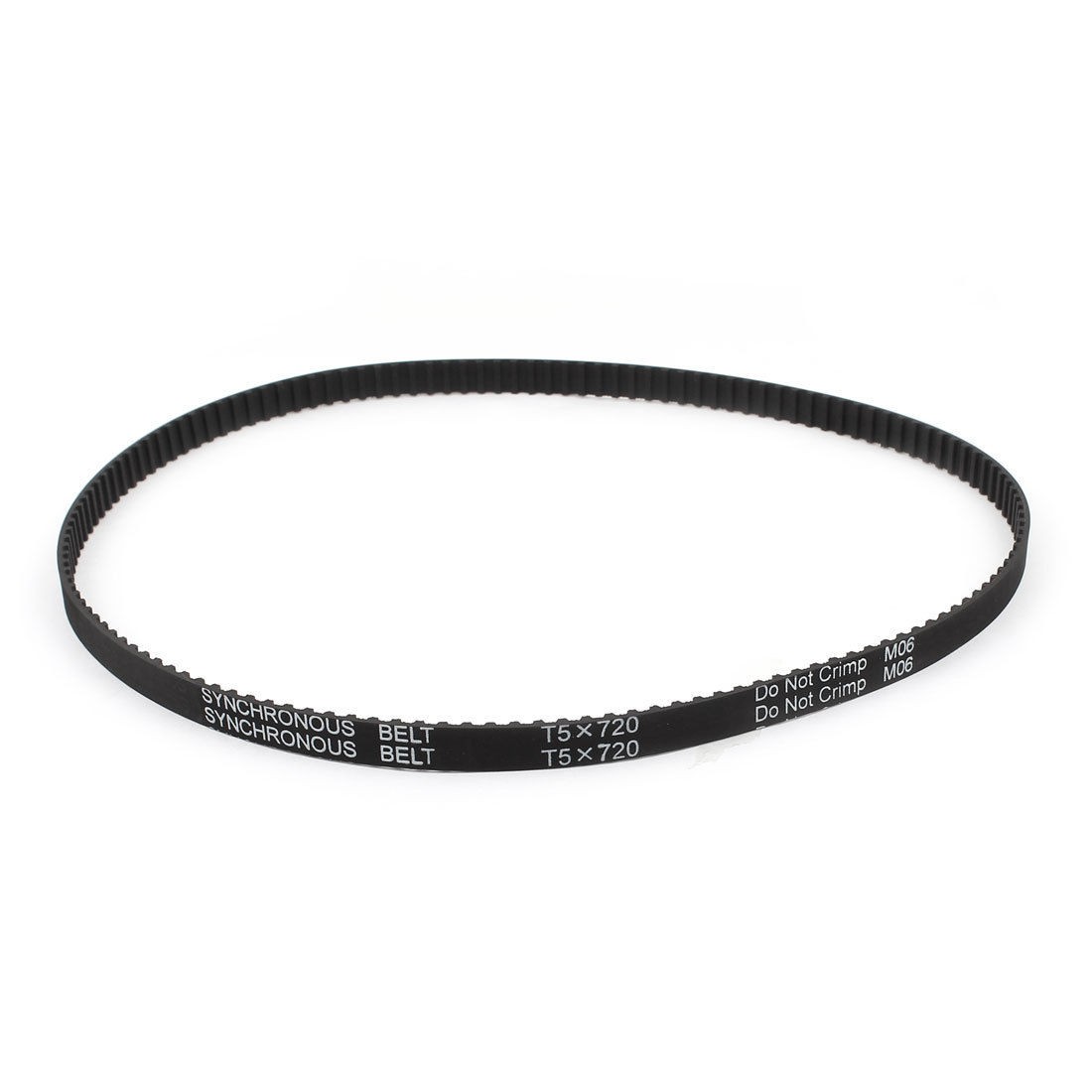 T5x720 144 Teeth 10mm Width Rubber Timing Belt Black