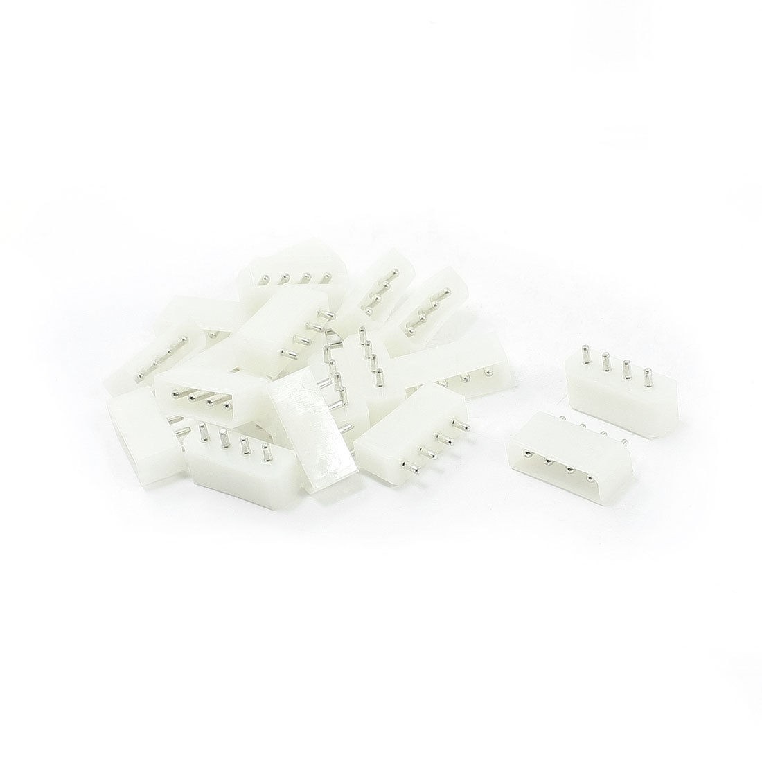 White Plastic Shell 5.08mm 250V 5A 4 Pin Power Plug Module 20pcs