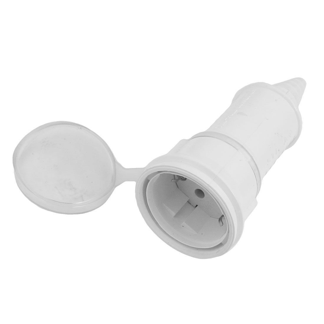 16A AC 250V IP44 2 Poles Industrial Site Socket ST-105/02H White w Cover